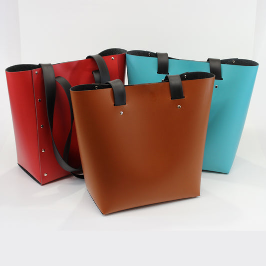 Modern Day Recycled Leather Tote Bag | Shop Fair Goods